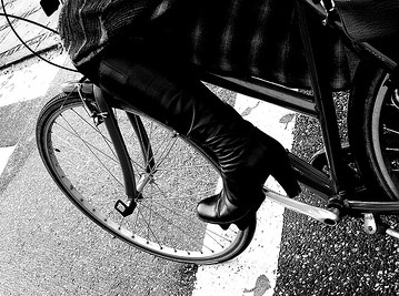 Biking in High Heels at Cycle Chic