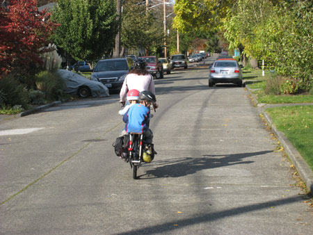 riding with a friend is fun