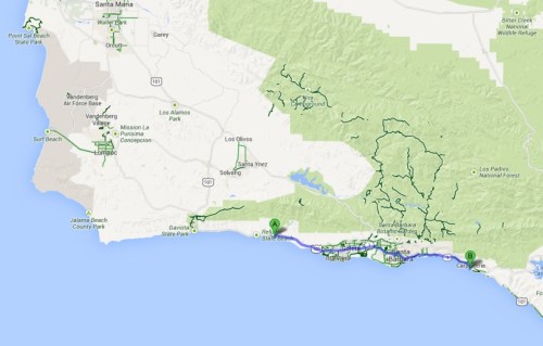 el capitan to carpinteria