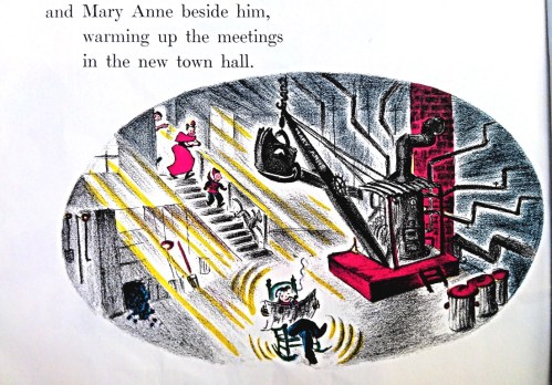 Image From Mike Mulligan and His Steam Shovel By Virginia Lee Burton. Captured and used under fair use.